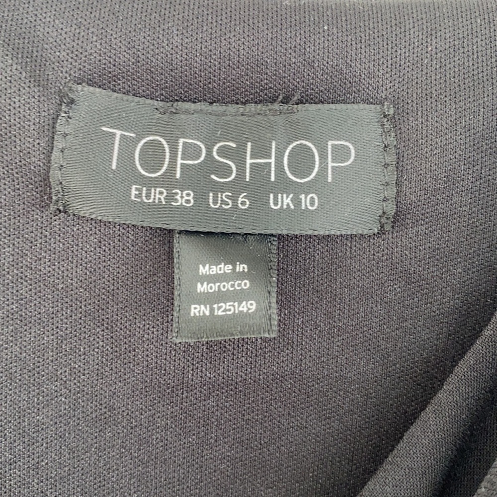 Topshop Rhinestone Strap Ruffle Romper, size US6 - Picture 8 of 8